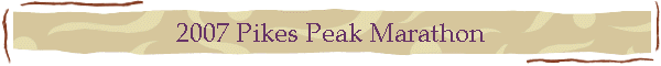2007 Pikes Peak Marathon