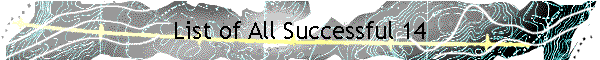 List of All Successful 14