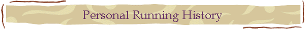 Personal Running History