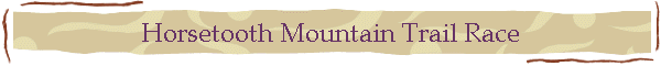 Horsetooth Mountain Trail Race