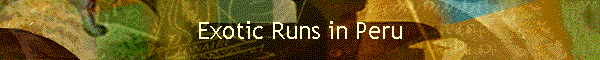 Exotic Runs in Peru